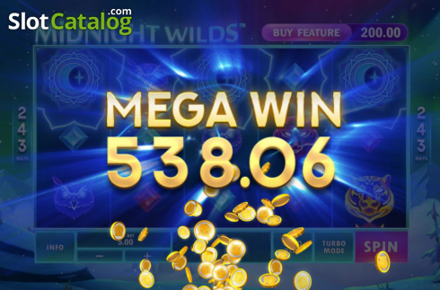 Mega Win. Midnight Wilds slot