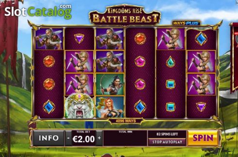 Bildschirm3. Kingdoms Rise Battle Beast slot