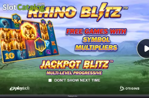 画面2. Rhino Blitz カジノスロット