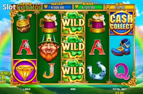 Jackpot Symbol. Cash Collect Leprechauns Luck slot