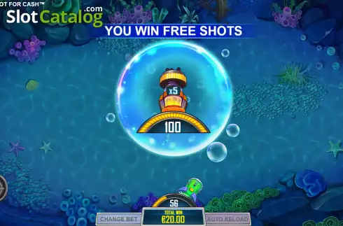 Free Shoots Win Screen. Fish! Shoot For Cash slot