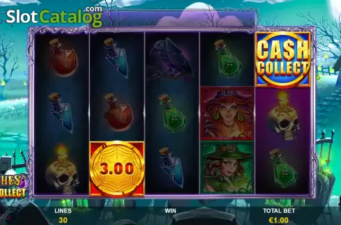 Win Screen 4. Witches Cash Collect slot