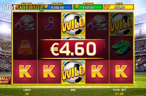 Win Screen. Football Cash Collect slot