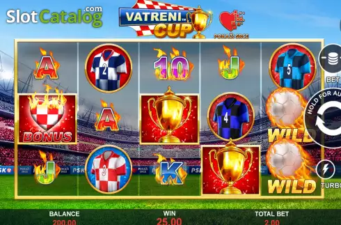 画面2. Vatreni Cup カジノスロット