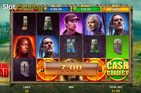 Ecran5. The Walking Dead Cash Collect slot