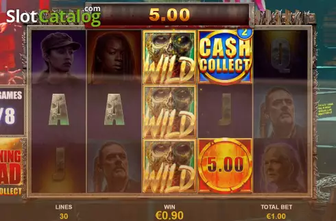 Bildschirm9. The Walking Dead Cash Collect slot