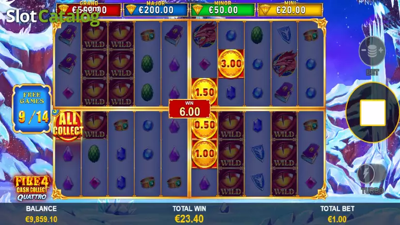 Fire 4: Cash Collect Quattro Free Spins