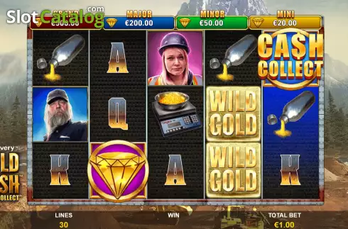 Ekran7. Gold Rush Cash Collect yuvası