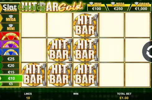 Hold and Win Bonus Win Screen 2. Hit Bar Gold slot
