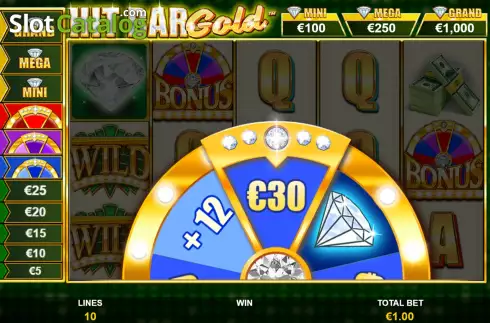 Bonus Wheel Win Screen 2. Hit Bar Gold slot