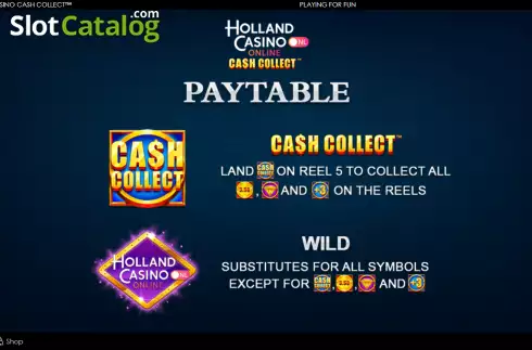 Schermo5. Holland Casino Cash Collect slot