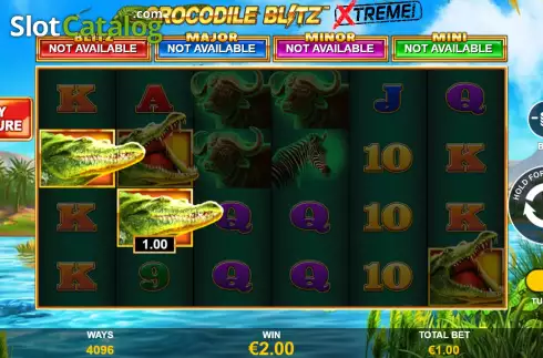 Ekran5. Crocodile Blitz Extreme yuvası