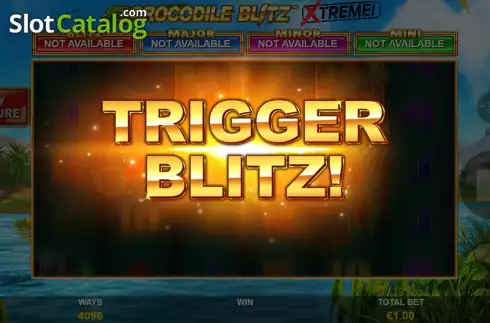 Free Spins Win Screen. Crocodile Blitz Extreme slot