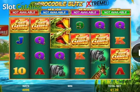 Bildschirm8. Crocodile Blitz Extreme slot