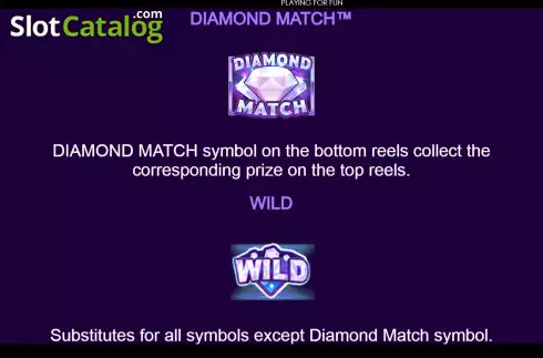 Schermo5. Diamond Match slot