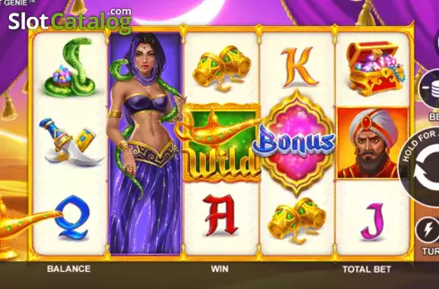 Game screen. The Great Genie slot