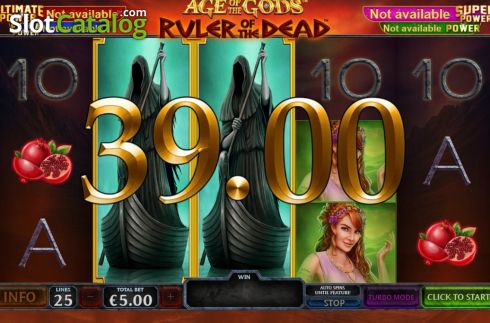 Win Screen 1. Age Of The Gods Ruler Of The Dead slot