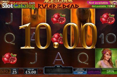 Win Screen 3. Age Of The Gods Ruler Of The Dead slot