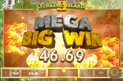 Mega Big Win. Jurassic Island 2 slot