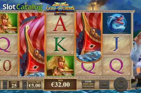 Respins 1. Age of the Gods God of Storms 2 slot