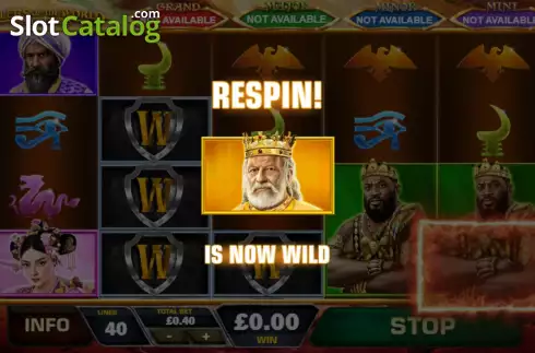 Respins 1. Rulers of the World: Empire Treasures slot