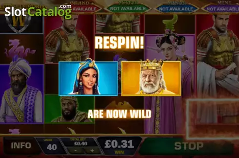 Respins 3. Rulers of the World: Empire Treasures slot