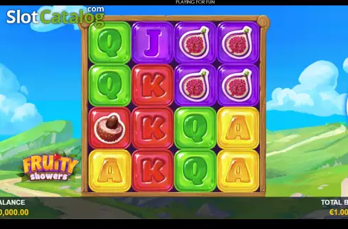 Game screen. Fruity Showers slot