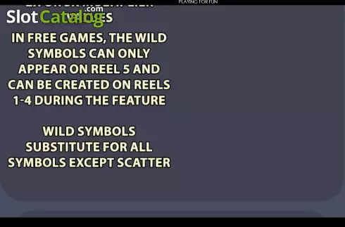 Game Features screen 2. Lockdown Loot slot