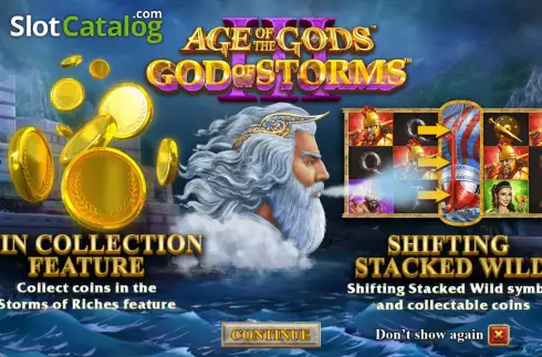 画面2. Age of the Gods: God of Storms 3 カジノスロット