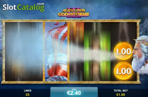 Free Spins Win Screen 2. Age of the Gods: God of Storms 3 slot