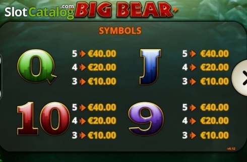 画面7. Big Bear (ビッグ・ベアー) カジノスロット
