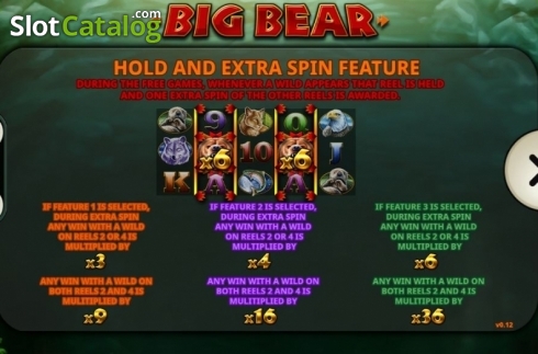Extra Spins. Big Bear slot