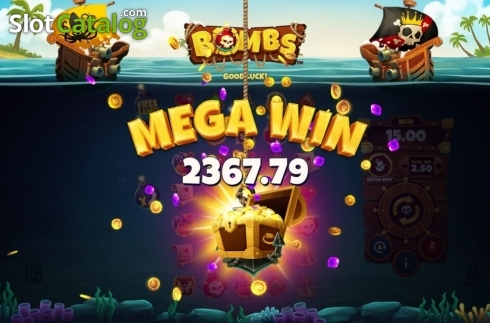 Mega Win. Bombs (Playtech) slot