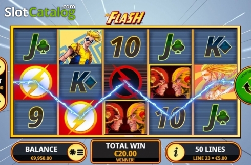 Captura de tela5. The Flash (Playtech) slot