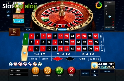 Game Screen 2. Diamond Bet Roulette slot