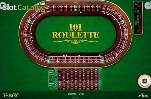 画面2. 101 Roulette (101ルーレット) カジノスロット