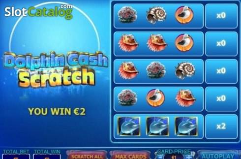 画面3. Dolphin Cash Scratch カジノスロット