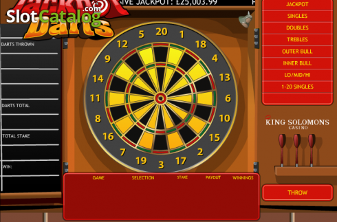 Bildschirm2. Jackpot Darts slot