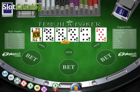 Game Screen 3. Tequila Poker slot