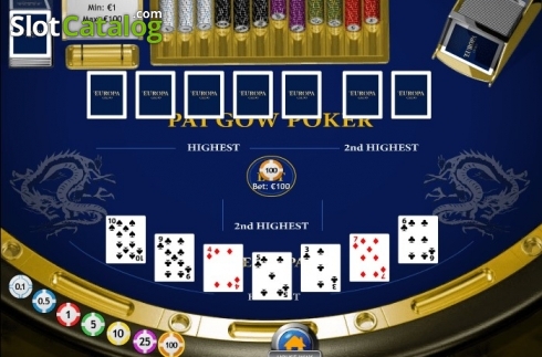 画面2. Pai Gow Poker (Playtech) カジノスロット