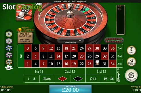 Pantalla6. Penny Roulette Tragamonedas 
