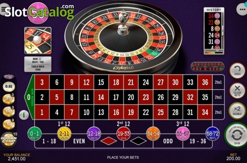 Game Screen 4. Spread Bet Roulette slot