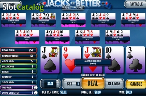 Bildschirm3. Jacks or Better MH (Playtech) slot