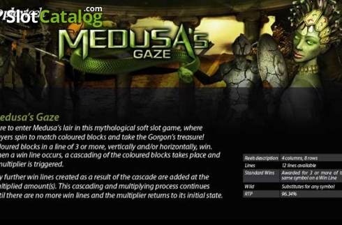 Bildschirm2. Medusa's Gaze (Playtech) slot