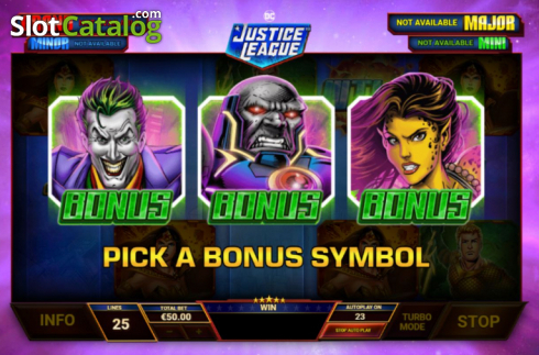 Skärmdump8. Justice League Comic slot