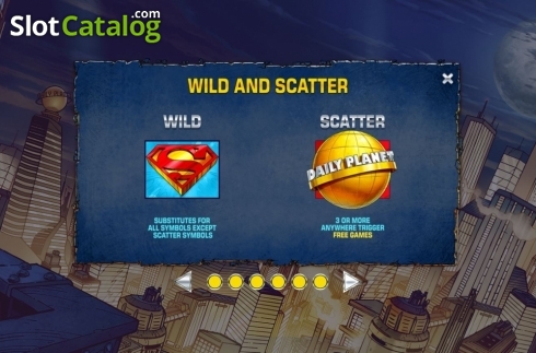 Bildschirm2. Superman (Playtech) slot