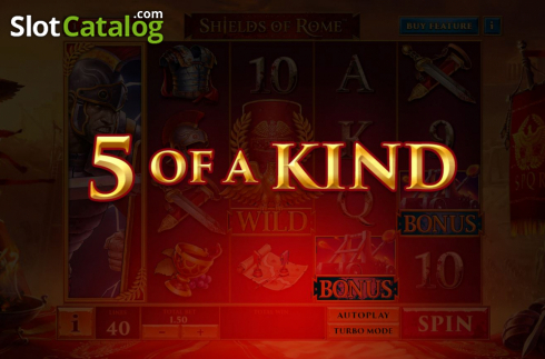 5 of a Kind. Shields of Rome slot