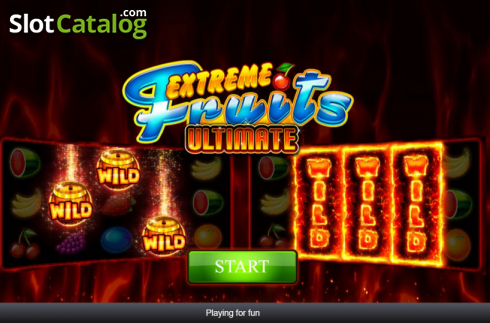 Start Screen. Extreme Fruits Ultimate slot