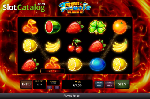 Ekran5. Extreme Fruits Ultimate yuvası