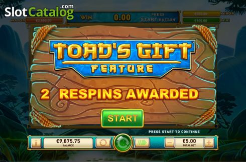Bildschirm8. Toads Gift slot
